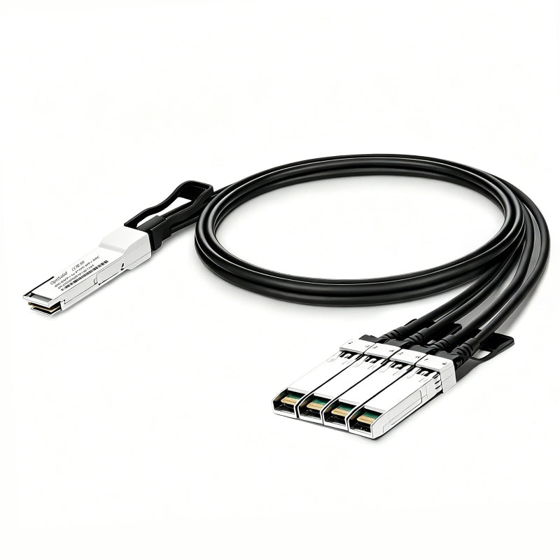 40G QSFP+ to 4x10G SFP+ Passive DAC Breakout Cable 1m/3m/5m, 100% Compatible with Cisco, Huawei & NVIDIA Mellanox